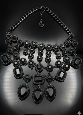 Zara Black Statement #ZaraJewelry #GothJewelry #StatementPiece  #Y2KGlam